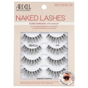 img 1 attached to 👁️ Ardell Strip Lashes Naked Lashes #422 - 4 Pairs x 1-Pack: Stunning Enhancements for a Natural Look