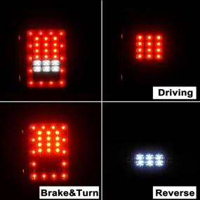 img 3 attached to Улучшите свой Jeep JK Wrangler JK 2007-2018 с фарой u-Box Smoked Tail Light, оснащенной стоп-сигналом и поворотником.