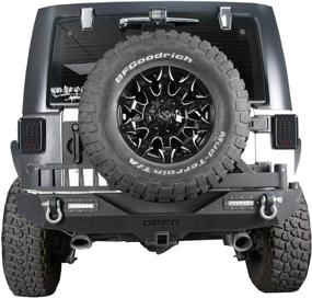 img 2 attached to Улучшите свой Jeep JK Wrangler JK 2007-2018 с фарой u-Box Smoked Tail Light, оснащенной стоп-сигналом и поворотником.