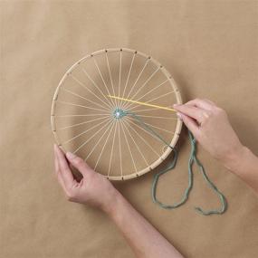img 1 attached to 🧵 Bucilla 9-inch Circle Weaving Loom Kit: Enhance Your Weaving Skills with Toolset