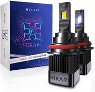 harness improved visibility with hikari 2021 acme-x 9007/hb5 led bulbs – ultra brightness, wider driving vision, halogen replacement, 6k cool white ip68 foglight logo