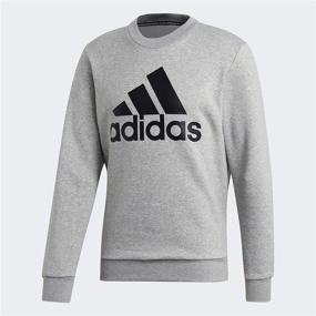 img 4 attached to Adidas Fleece Sweatshirt Medium Heather Men's Clothing for Active