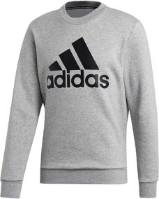 img 2 attached to Adidas Fleece Sweatshirt Medium Heather Men's Clothing for Active