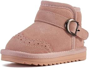 img 4 attached to BMCiTYBM Baby Winter Boots: Non-Slip, 👶 Warm & Faux Fur Lined for 6-24 Months