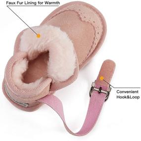 img 1 attached to BMCiTYBM Baby Winter Boots: Non-Slip, 👶 Warm & Faux Fur Lined for 6-24 Months