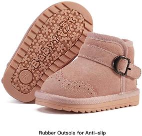 img 2 attached to BMCiTYBM Baby Winter Boots: Non-Slip, 👶 Warm & Faux Fur Lined for 6-24 Months