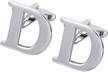 salutto mens letter cufflinks pair men's accessories logo
