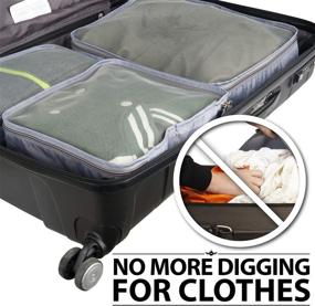 img 1 attached to 🧳 Fosmon Water Resistant Suitcase Organizer: Convenient and Lightweight Solution