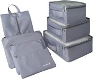 🧳 fosmon water resistant suitcase organizer: convenient and lightweight solution logo