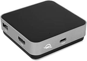 img 1 attached to 🔌 OWC USB-C Travel Dock: 5 Port Hub with USB 3.1, HDMI, SD Card, 100W Power Pass Through - Space Grey
