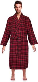 img 4 attached to 👔 Casual Trends: Flannel Men's Sleepwear with a Classic Touch for Sleep & Lounge