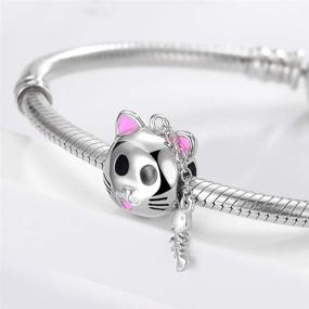 img 1 attached to 925 Sterling Silver Charms Compatible with Pandora Bracelets & Necklaces - Ideal Gift for Women and Girls