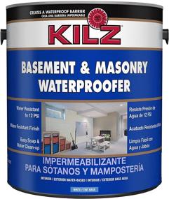 img 2 attached to 🎨 KILZ 1-Gallon White Interior/Exterior Waterproofing Paint for Basement and Masonry