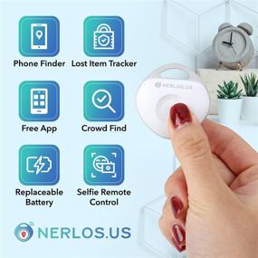 img 1 attached to 🔍 NERLOS Bluetooth Ключевой Поиск По Производителю - Найдите Ваши Вещи с Помощью Поиска по Телефону, Локализатора Бумажника и Приложения для Отслеживания Ключей