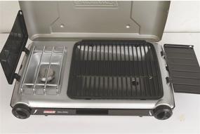 img 1 attached to 🔥 Coleman Gas Camping Grill/Stove: Portable 2-in-1 Propane Grill on Tabletop, 2 Burner Efficiency