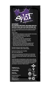 img 4 attached to 💜 Vibrant Violet Hair Dye: Splat Midnight, No Bleach, 30 Wash Semi-Permanent | Vegan & Cruelty-Free