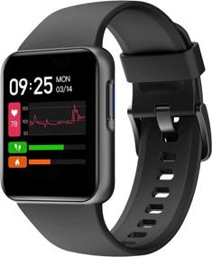 img 4 attached to 📱 2021 Willful Smart Watch | Совместим с iPhone & Android | Измерение уровня кислорода в крови, мониторинг пульса, фитнес-трекер | Водонепроницаемый IP68 | Индивидуальные циферблаты