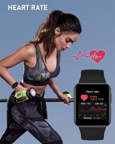 img 3 attached to 📱 2021 Willful Smart Watch | Совместим с iPhone & Android | Измерение уровня кислорода в крови, мониторинг пульса, фитнес-трекер | Водонепроницаемый IP68 | Индивидуальные циферблаты