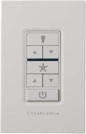 🔧 casablanca 99195 fan and light wall remote control in white (works with casablanca universal receiver 99199, sold separately) логотип