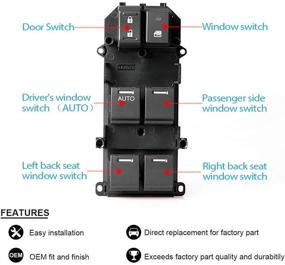 img 1 attached to 🚗 2008-2011 Honda Accord Sedan Driver Side Power Window Switch (Part # 35750-TB0-H01)