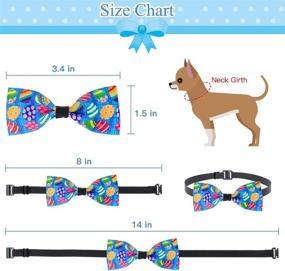 img 3 attached to 🐇 Easter Cat and Dog Collars - 6 Pack of Adorable Bow Tie Collars for Easter and Everyday Use, Designed for Small Dogs, Puppies, Cats, and Kittens