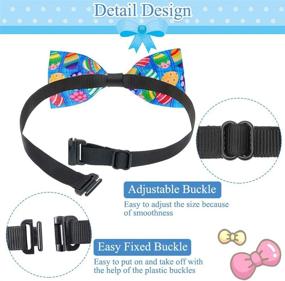 img 1 attached to 🐇 Easter Cat and Dog Collars - 6 Pack of Adorable Bow Tie Collars for Easter and Everyday Use, Designed for Small Dogs, Puppies, Cats, and Kittens