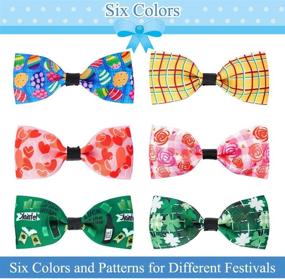 img 2 attached to 🐇 Easter Cat and Dog Collars - 6 Pack of Adorable Bow Tie Collars for Easter and Everyday Use, Designed for Small Dogs, Puppies, Cats, and Kittens