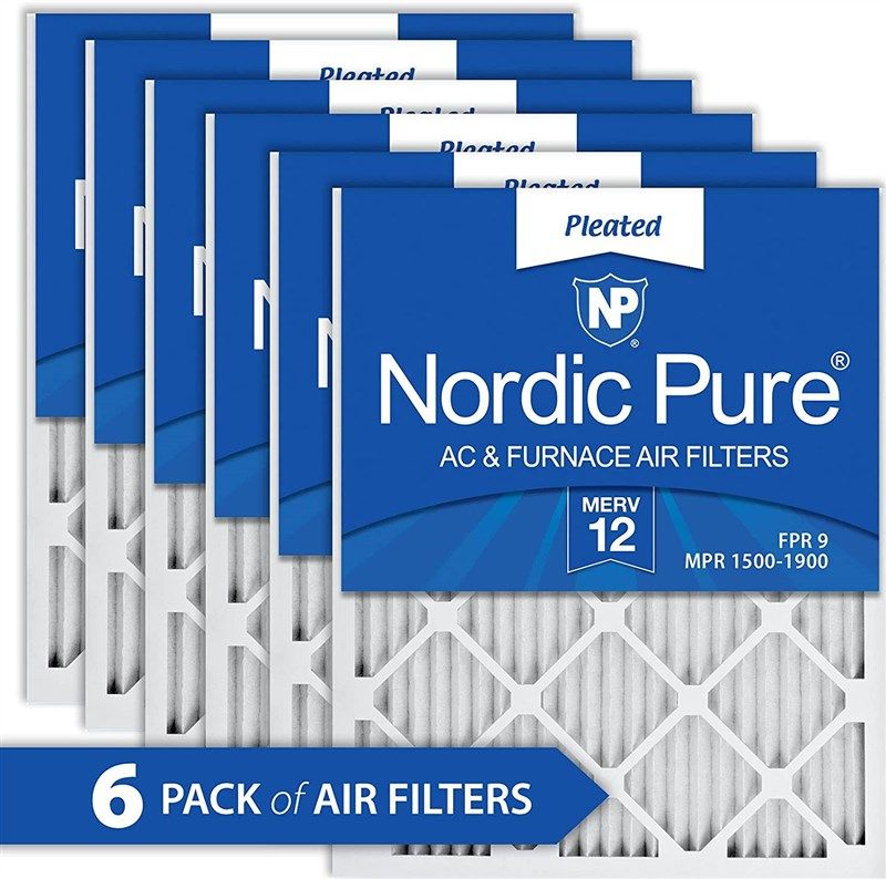 nordic pure 20x20x1 pleated 20x20x1m12 6 로고