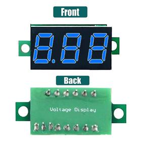 img 3 attached to 🔵 DaFuRui DC Voltage Display: Mini Digital Voltmeter 0.36 Inch - Accurate Pressure Measurement and Reverse Polarity Protection - Blue