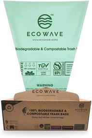 img 4 attached to Экологические мусорные пакеты ECO WAVE, разлагаемые, 3 галлона, 100 штук