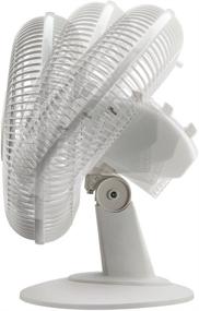 img 1 attached to Lasko 12 inch Table Fan - White, with 3-Speed