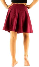 img 3 attached to Cotton X-Large Girls' Clothing - Vivians Fashions Skirts