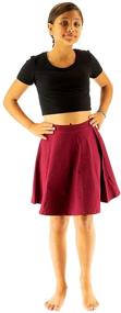 img 1 attached to Cotton X-Large Girls' Clothing - Vivians Fashions Skirts