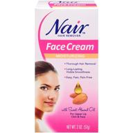 🌸 nair moisturizing face cream with sweet almond oil - effective hair remover, 2oz logo