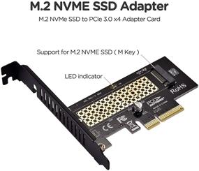 img 2 attached to 💾 Адаптер M.2 NVME SSD на PCIe 4.0 x4 с алюминиевым радиатором - поддерживает операционные системы Windows, Mac & Linux