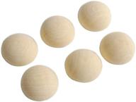 🔘 high-quality 25mm half wooden beads - 50 pcs unfinished hemispherical wood beads for jewelry making logo