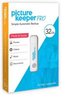 📸 photo storage flash drive - picture keeper pro 32gb: smart usb stick for pc/mac/laptops/computers - professional storage for photos, videos, music, and docs - not just a photo backup solution. logo