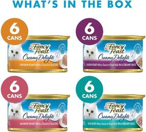 img 3 attached to 🐱 Purina Fancy Feast Creamy Delights Poultry & Seafood Variety Pack - (24) 3 oz. Cans: Irresistible Wet Cat Food Collection!