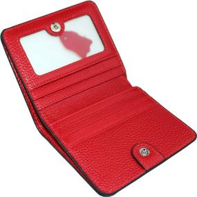 img 1 attached to 👛 Stylish RFID Blocking Women's Genuine Leather Mini Wallet - Compact Card Case Purse