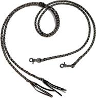 🐴 premium quality m-royal western leather braided split reins: enhance your horse-riding experience логотип