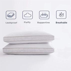 img 1 attached to Ubauba Feather Sleeping Pillows Collection