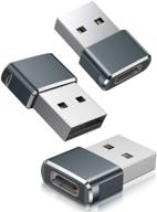 адаптер usb c female на usb male (3 штуки) компьютерные аксессуары и периферийные устройства логотип