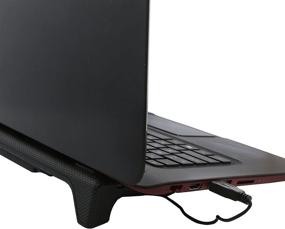 img 1 attached to 💨 Syba SY-NBK68010 Notebook Cooling Stand: Fan for 9-12 Inch Laptops
