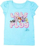 👧 magical disney girls' short sleeve tee: adorable and comfy apparel for young fans logo