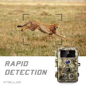 img 2 attached to Xtellar Trail Camera 20MP 1080P IP66 Waterproof | Clear Night Vision | 3 Passive Infrared Motion Sensors | Hunting | Scouting | Range Control | Wildlife Researching | Home Security Surveillance