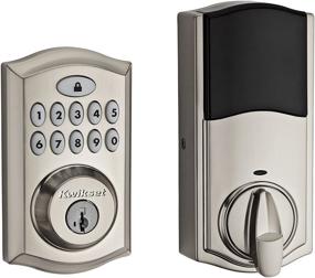 img 4 attached to 🔒 Kwikset 99130-002 SmartCode 913 Non-Connected Keyless Entry Door Lock - Satin Nickel