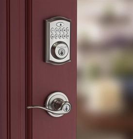 img 1 attached to 🔒 Kwikset 99130-002 SmartCode 913 Non-Connected Keyless Entry Door Lock - Satin Nickel