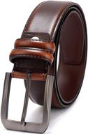 beltox casual leather men（black buckle，36 38） men's accessories for belts logo