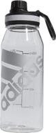 stay hydrated with adidas superlite 1l (32 oz) plastic water bottle logo