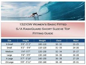 img 1 attached to Stay Protected and Stylish with Body Glove 13210W Women's Basic Fitted Short Arm Rashguard